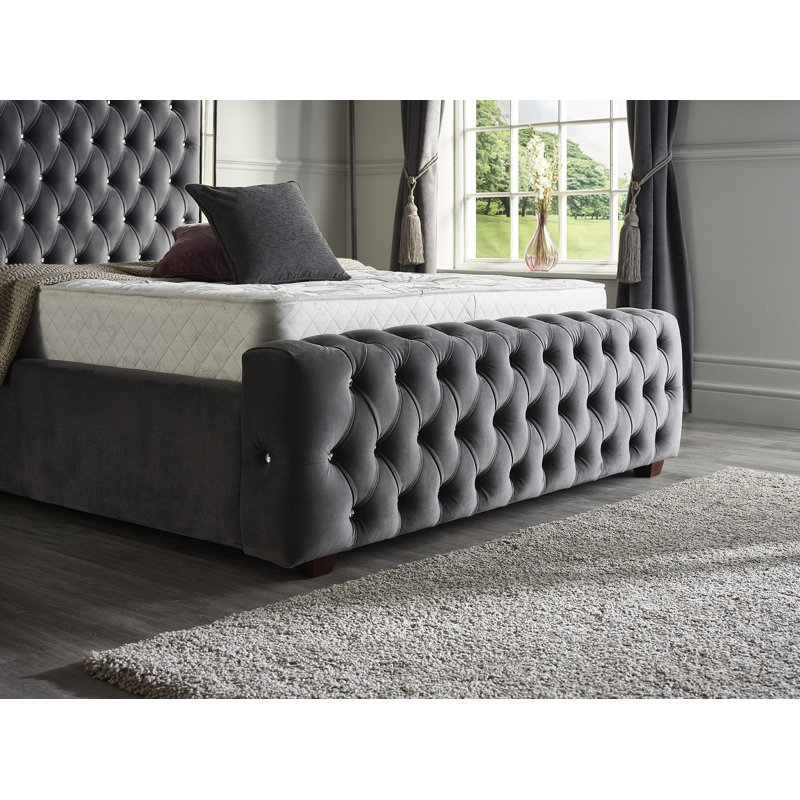 Canora Grey Kaleb Upholstered Bed Frame Canora Grey Kaleb Upholstered Bed Frame